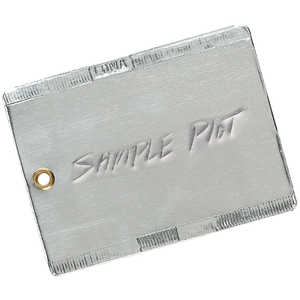 3” x 4”, Double-Faced Aluminum Tags, Box of 50