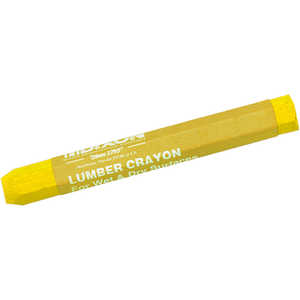 Dixon Lumber Crayons, Yellow, Box of 12