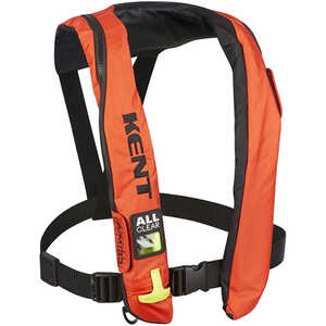 �Kent Type V A/M-33 All Clear Auto/Manual Inflatable Life Jacket PFD, Orange