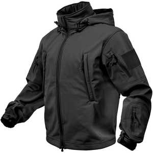 Special Ops Tactical Soft Shell Jacket, XXL (49-53), Black