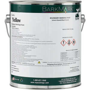 BarkMark Boundary Marking Paint, Yellow, Gallon