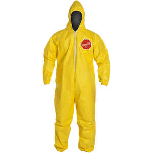 DuPont Tychem 2000 Special Purpose Yellow Coveralls, with Hood, XXL