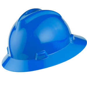 MSA V-Gard Hat w/Ratchet, Blue