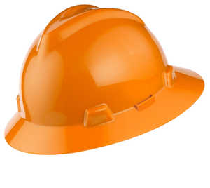 MSA V-Gard Hat w/Ratchet, Orange