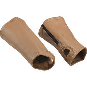 Leather Arm Chaps, Tan, Regular Small