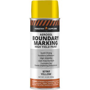 Forestry Suppliers Aerosol Yellow Boundary Paint
