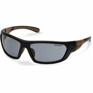 Gray Anti-Fog Lens, Black/Tan Frame, Carhartt Carbondale Safety Glasses