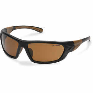 Sandstone Bronze Lens, Black/Tan Frame, Carhartt Carbondale Safety Glasses