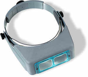 OptiVisor® Glass Binocular Magnifier
<br /><h5>2x, 2.5x or 3.5x Magnification</h5>