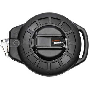 Lufkin Closed Reel Nite Eye Matte Black Steel Tape, 100’, 3:1 Wind Ratio, Model ST100-07