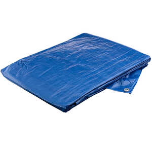 12’ x 16’, Standard Waterproof Polyethylene Tarp, Blue
