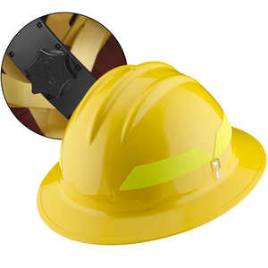 Yellow Hat, Bullard Wildland Fire Helmet with Ratchet Suspension