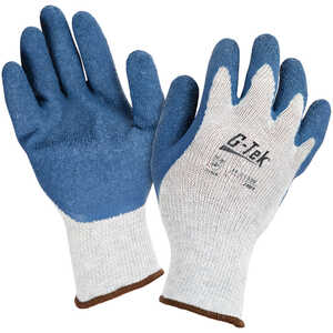 G-Tek GP Premium Knit Poly/Cotton Work Gloves, Large