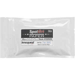 SpotOn Spray Pattern Test Paper, 2” x 3”, Pack of 25