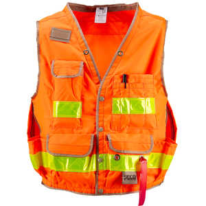 SECO Class 2 Lightweight Safety Utility Vest, XX-Large, Fluorescent Orange